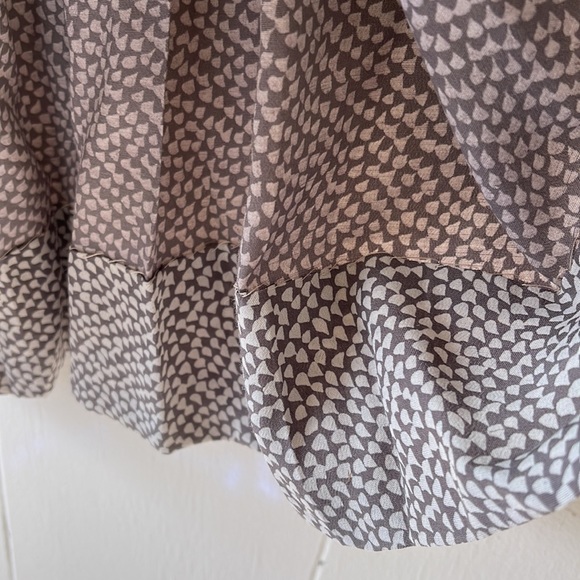 Moods by Krizia Vintage Pleated Skirt Size 14 Rayon Pattern - Picture 5 of 7